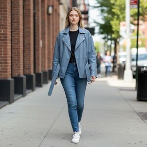 Wilsons Leather Blue Jacket